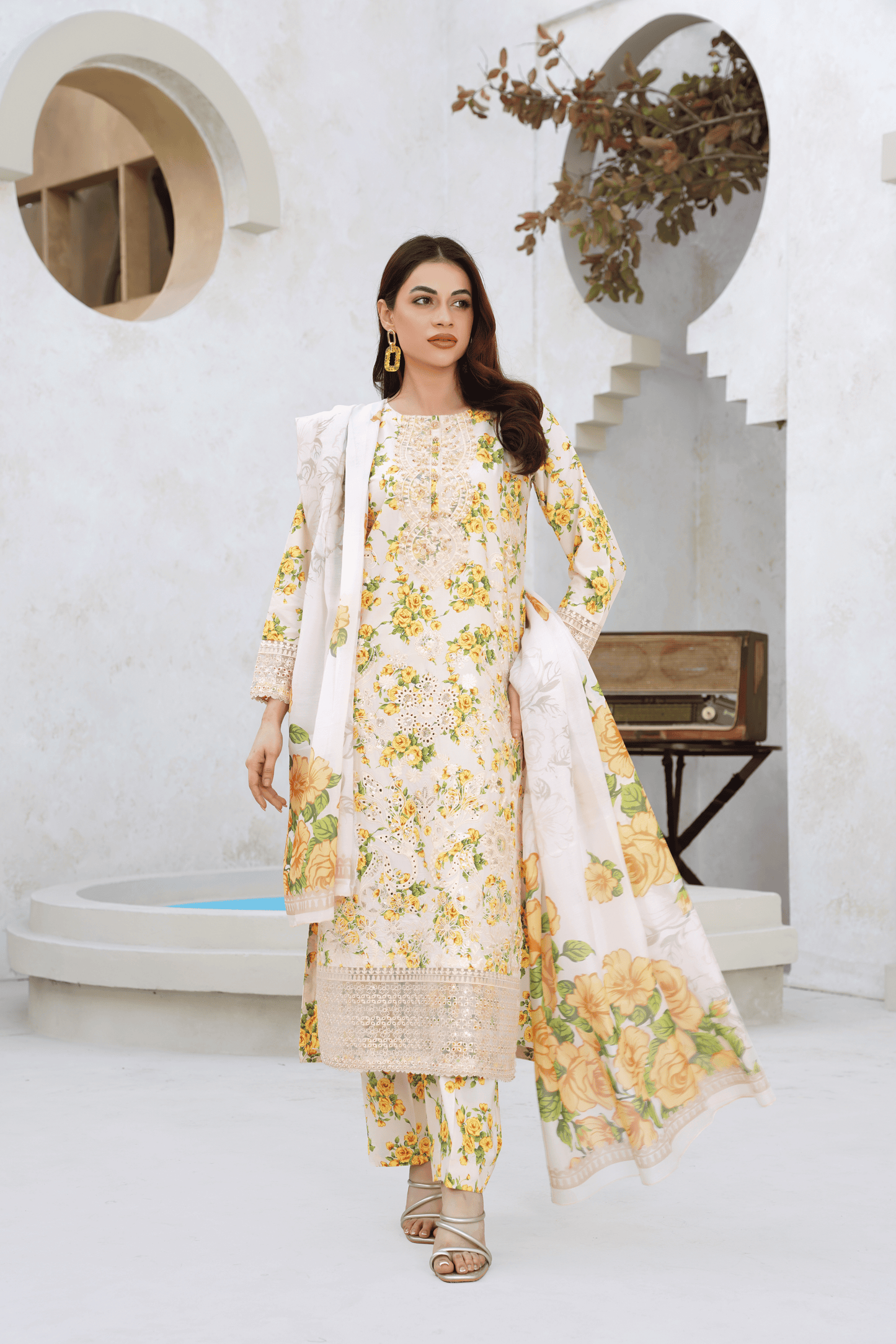 Memonaas Summer Floral 3 Piece Suit