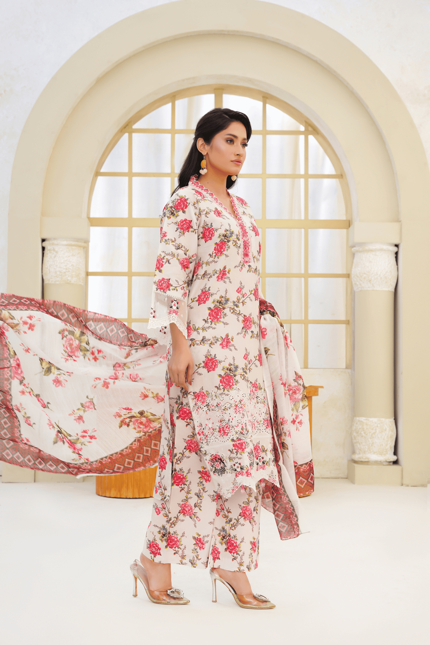 Memonaas Chic Summer Floral Suit – Lightweight Lawn Set