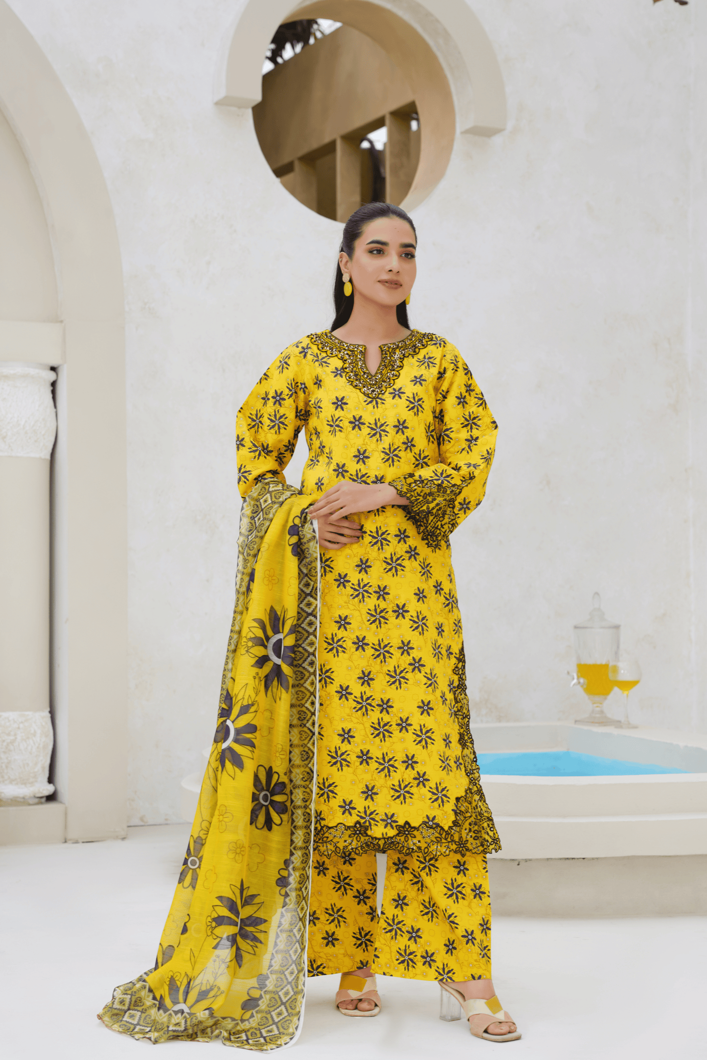 Memonaas Designer Lawn 3 Piece Suit – Fresh Summer Look