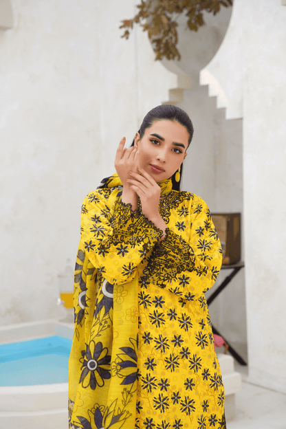 Memonaas Designer Lawn 3 Piece Suit – Fresh Summer Look