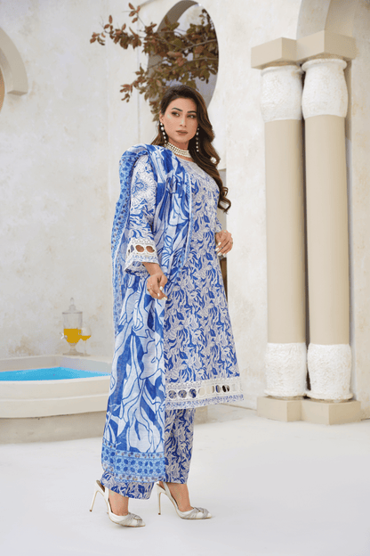 Memonaas Modern Summer Lawn Collection – 3 Piece Set