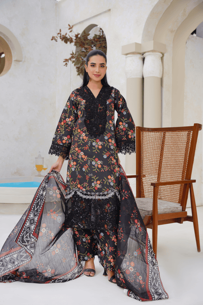 Memonaas Vibrant Floral Lawn Suit – Summer Ready