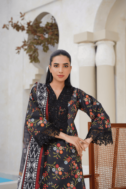 Memonaas Vibrant Floral Lawn Suit – Summer Ready