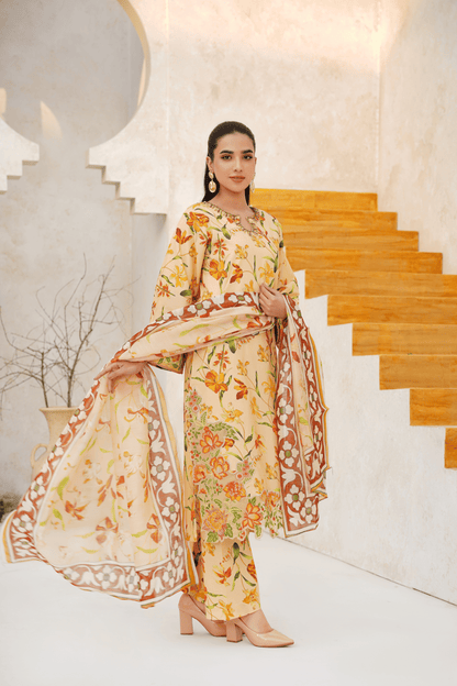Memonaas Trendy Summer Lawn Suit – Floral Edition