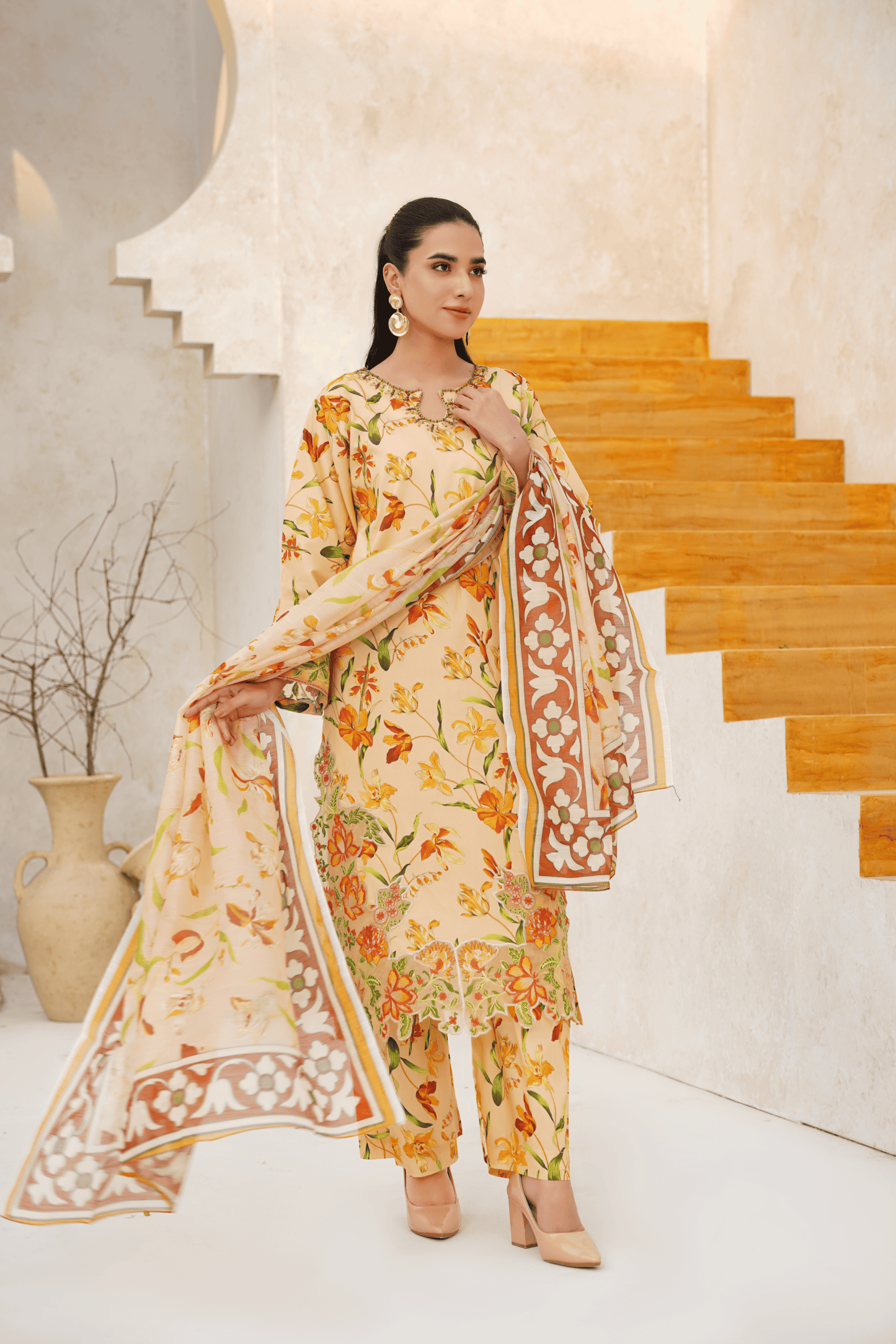 Memonaas Trendy Summer Lawn Suit – Floral Edition