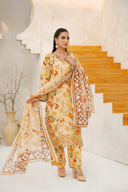 Memonaas Trendy Summer Lawn Suit – Floral Edition
