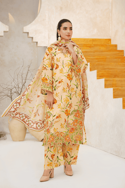 Memonaas Trendy Summer Lawn Suit – Floral Edition