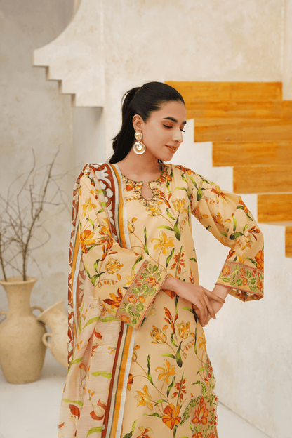 Memonaas Trendy Summer Lawn Suit – Floral Edition