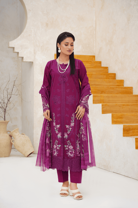 Memonaas Sophisticated Lawn 3 Piece Suit for Women