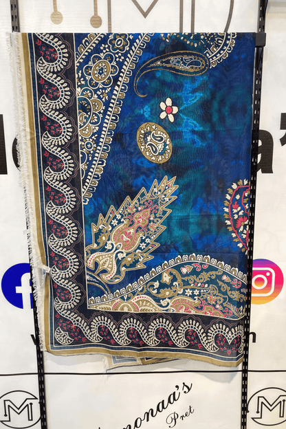 Embroidered Luxury Lawn 3 Piece Suit with Printed Dupatta