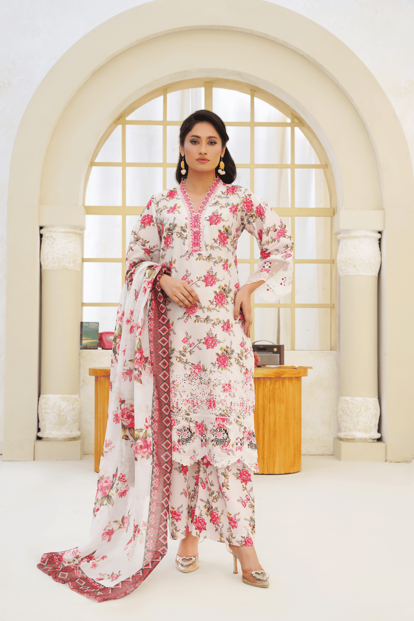 Memonaas Chic Summer Floral Suit – Lightweight Lawn Set