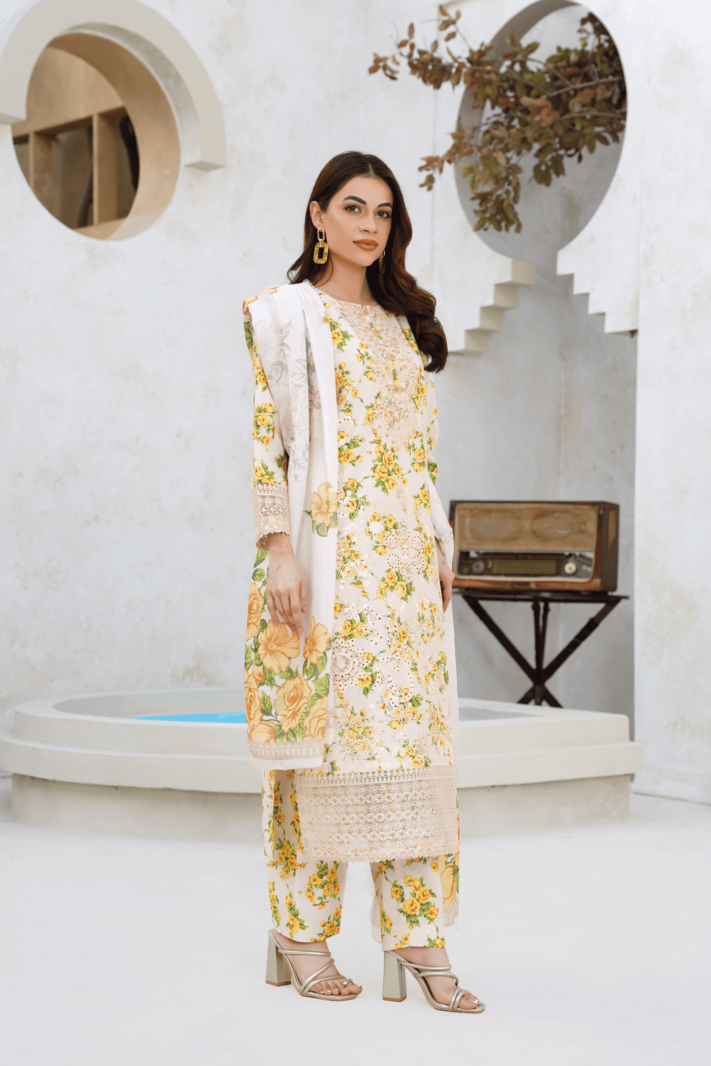 Memonaas Summer Floral 3 Piece Suit